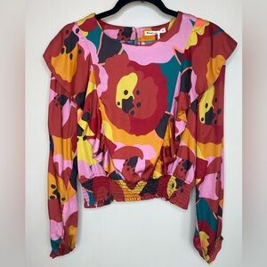 Beautiful Colorful Floral Women's Crop Top NWT